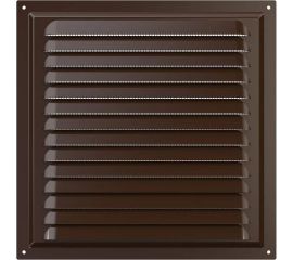 Решетка вентиляционная с покрытием полимерной эмалью 2525МЭ (250х250мм; с сеткой; сталь; коричневая) ERA 87-917 
