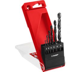 Набор сверл по металлу ЗУБР Мастер быстрорежущая сталь Р4М2, класс В, 6 шт, 2-8 мм 29605-H6 