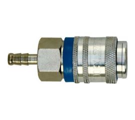 Пневморозетка быстроразъемная универсальная Х300 U 10 шт/уп с соединением под шланг "ёлочка" 8 мм Walcom 10222U 