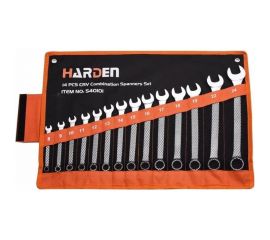 Набор комбинированных ключей HARDEN CRV, 8-24 мм, 14 предметов 540101 