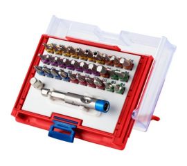 Набор вставок бит 1/4, TORX, HEX, PZ, PH, SLOT, 32 предмета МАСТАК 058-10032C 