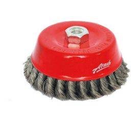 Щётка чашеобразная, витая стальная проволока №163 (120 мм; М14) для УШМ АТАКА 34727 