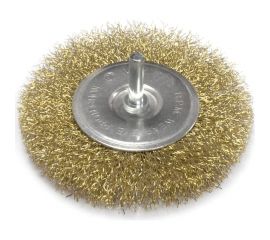 Щетка для дрели плоская (63 мм, латунированная проволока) Калибр 00000041851 