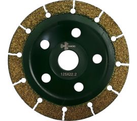Чашка шлифовальная с твердосплавным напылением (125х22.23 мм) TRIO-DIAMOND 390125 