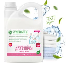 Гель для стирки белого белья SYNERGETIC канистра ПЭ 2.75 л 4607971450252 109759 