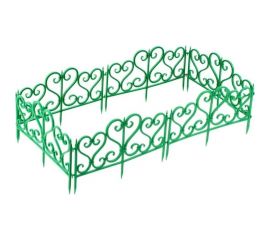 Садовое ограждение МАСТЕРСАД Ажурное зелёное АЖР-зел 