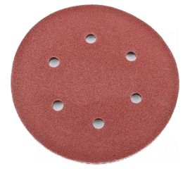 Лист шлифовальный (5 шт; 150 мм; 6 отверстий; Р60) для эксцентриковых шлифмашин REDVERG 6624192 