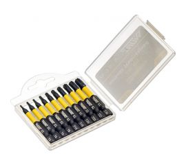 Набор торсионных намагниченных бит TORX (10 шт; 50 мм; S2) WURZ 4220 
