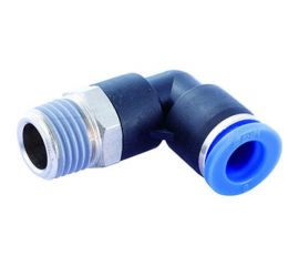 Фитинг цанговый угловой с наружной резьбой 1/8M для трубки диаметром 12 мм SHPI PL 12-R01 