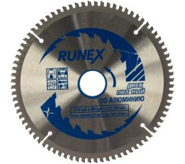 Диск пильный по алюминию (210х32/30 мм; Z80) Runex 553004 
