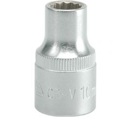 Головка торцевая короткая 12 гранная (10 мм; CrV; 1/2DR) YATO YT-1272 