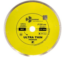 Диск алмазный отрезной Сплошной Ультратонкий Ultra Thin hot press (250х25.4 мм) TRIO-DIAMOND UTW507 
