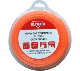 Леска (2.4 мм; 87 м) Elitech 0809.006400 