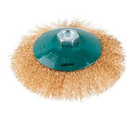 Щетка для УШМ 125 мм, M14, латунированная проволока ВОЛАТ 81050-125 