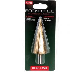 Ступенчатое сверло (4-32 мм, HSS 4241) Rockforce RF-44740 