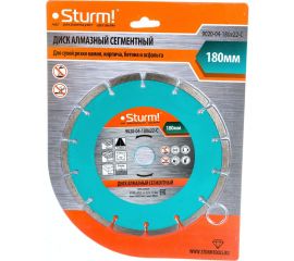 Диск алмазный сегментный по кирпичу (180х22.2/20 мм) Sturm 9020-04-180x22-C 