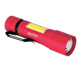 Туристический светодиодный фонарь ФОТОН MS-600, 1W+1W, 1хLR6 в комплекте, красный 23838 