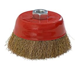 Щетка-крацовка чашка (125 мм; М14; латунированная проволока 0.3 мм) Pobedit 2127125 