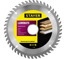 Диск пильный по ламинату Аккуратный рез (165x30/20 мм; 48T) Stayer 3684-165-30-48_z01 