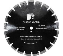 Диск алмазный асфальт 500х10х25.4 мм S.E.B. S71558 