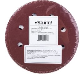 Бумага шлифовальная (20 шт; 180 мм; зерно 400; 8 отверстий) Sturm DWS6010-9400 