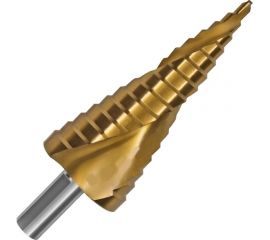 Сверло ступенчатое по металлу SPIRAL HSS-TiN 4-40х3/103 мм D.BOR SDSP-TIN-04-40-10 