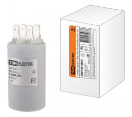 Конденсатор TDM ДПС 450В, 3мкФ, 5проц., плоский разъем, SQ0739-0005 