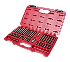 Набор 6-ти гранных бит 1/2""&3/8"" HEX, TORX, SPLINE + 2 держателя, кейс (42 предмета) JTC 3933 