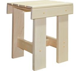 Табурет Банная линия 35x35x43.5 см, липа 12-801 