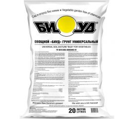 Универсальный грунт БИУД Овощной 20 л 01-000004 