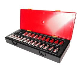 Набор бит-головок 1/2"" HEX H4-H14, TORX T20-T60, SPLINE M5-M12 (25 предметов) JTC K4251 