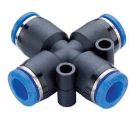 Фитинг цанговый крест 12 мм Pegas pneumatic 5805 