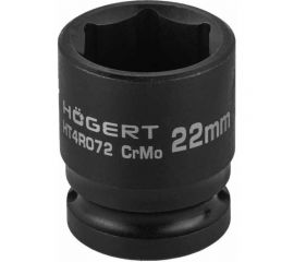 Головка торцевая ударная шестигранная 22 мм, 1/2"", DIN 3121, CrMo HOEGERT TECHNIK HT4R072 