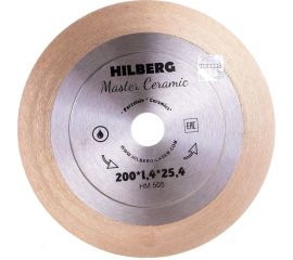 Диск алмазный отрезной Master Сeramic (200х1.4х25.4 мм) Hilberg HM505 