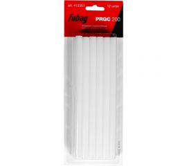 Клеевые стержни белые PRGC 200 (12 шт; 200 мм; 11.2 мм) FUBAG 412351 