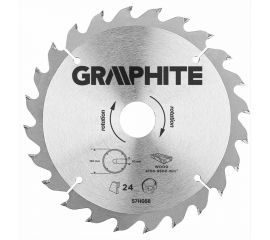 Диск отрезной 190x30 мм, 24 зуба GRAPHITE 57H668 