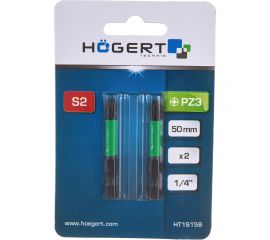 Биты ударные PZ3, 50 мм, сталь S2, 2 шт HOEGERT TECHNIK HT1S158 