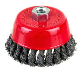 Щетка чашечная 100 мм, М14, пучки витой проволоки для УШМ INTERTOOL BT-2100 