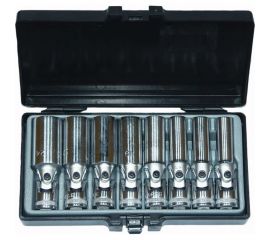 Набор длинных 6-гранных головок 1/2"" с карданом, 8шт. FORCE 4084 