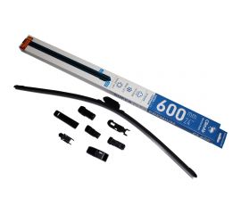 Щетка стеклоочистителя всесезонная бескаркасная SUPER FLEX PREMIUM 24""/600 мм, 8 адаптеров в комплекте Climair CL600 