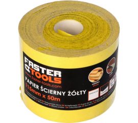 Бумага наждачная 50 м, 115 мм, P40 FASTER TOOLS 3996 