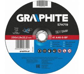 Диск отрезной по металлу 230x1.9x22.2 мм, 41 A46-S-BF GRAPHITE 57H719 
