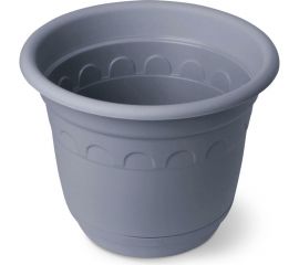 Горшок Колывань с поддоном Martika 10 л, диам. 30 см, серый С96СЕР 