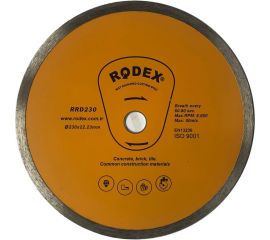 Диск алмазный Rodex по керамике 230х2.4х22.2 мм Bull RRD230 