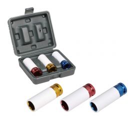 Набор головок шестигранных ударных удлиненных для колёсных дисков (3 шт; 1/2"" DR; 17-21 мм) Airline AT-IS12-41 