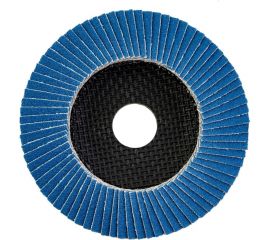 Круг лепестковый торцевой, угловой, цирконат 100% 125х22.2 мм, P-80 ABRAFORM AF-FLAP-CN-125-P80-ZR100 