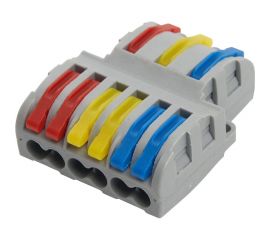 Монтажная клемма STEKKER для фазных проводников, 3 контактные группы, LD222-427 25 шт 39499 