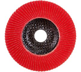 Круг лепестковый торцевой, угловой, керамика 125х22.2 мм, P-80 ABRAFORM AF-FLAP-CN-125-P80-CRM 