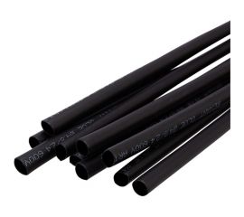 Термоусаживаемая двустенная клеевая трубка REXANT 4,8/2,4 мм черная 10 шт по 1 м 26-2102 