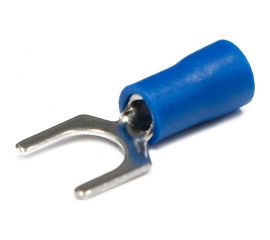 Вилочный наконечник REXANT, изолированный, 5.3 мм, 1.5-2.5 мм.кв, синий, 100 шт 08-0133 